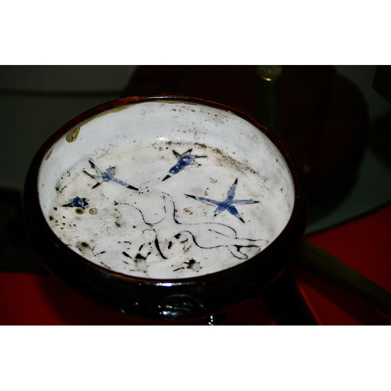 Vintage ceramic pocket tray by Jean Rivier