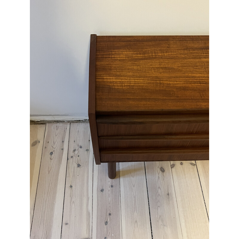 Vintage teak veneer chest of drawers, Denmark 1960