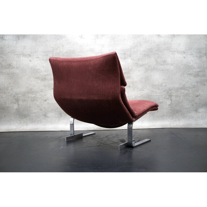 Vintage Onda Wave armchair by Giovanni Offredi for Saporiti, 1970