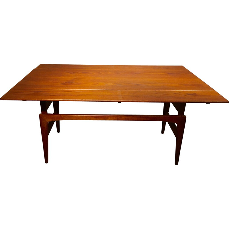 Up & down Danish teak table - 1960s