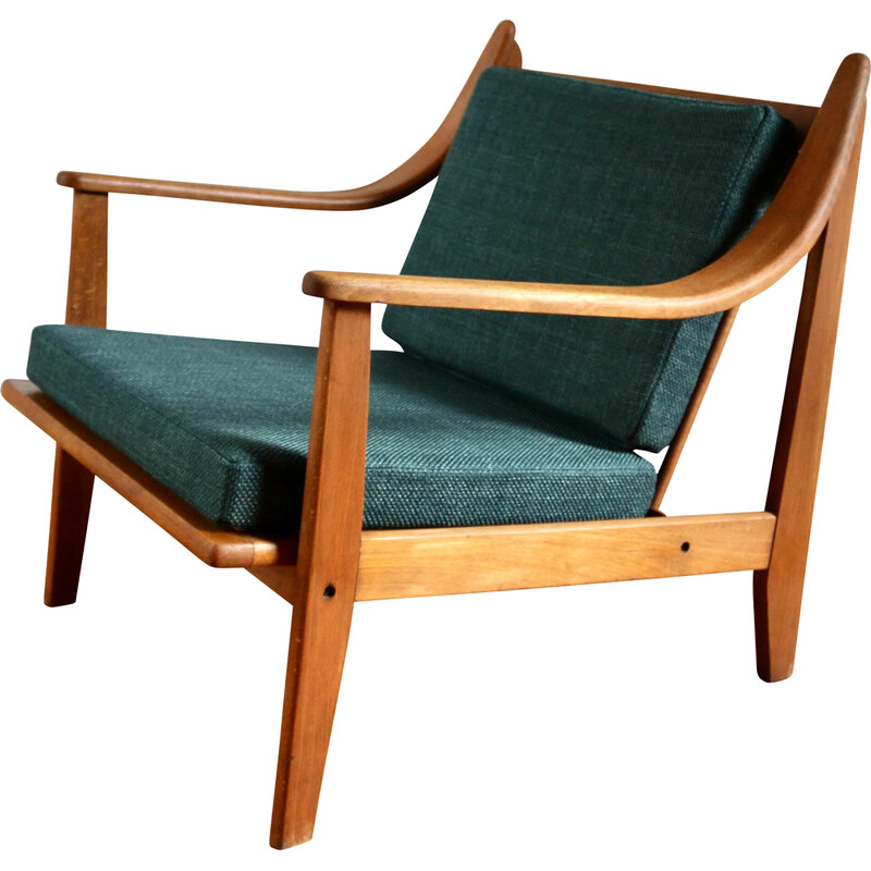 Vintage beech armchair, 1960