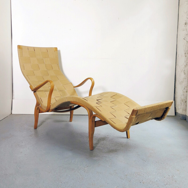 Chaise longue en hêtre "Pernilla", Bruno Mathsson - 1940