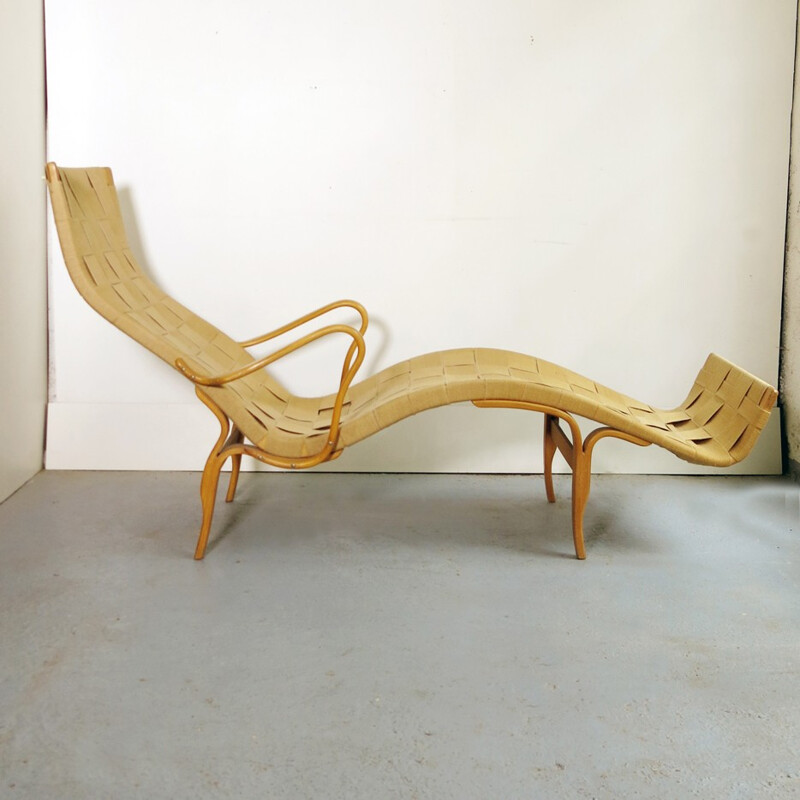 Chaise longue en hêtre "Pernilla", Bruno Mathsson - 1940