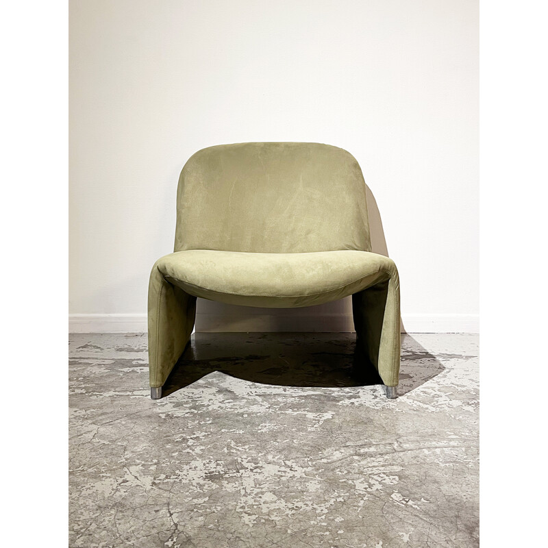 Vintage Alky chair in aluminum and polyurethane foam by Giancarlo Piretti for Castelli, Italy 1970