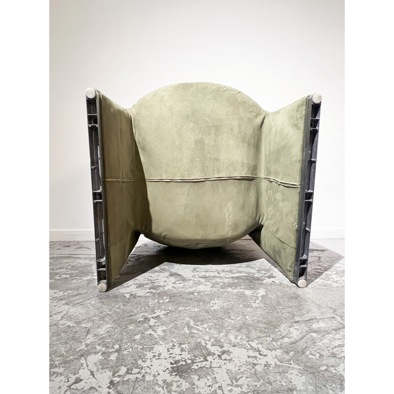 Vintage Alky chair in aluminum and polyurethane foam by Giancarlo Piretti for Castelli, Italy 1970