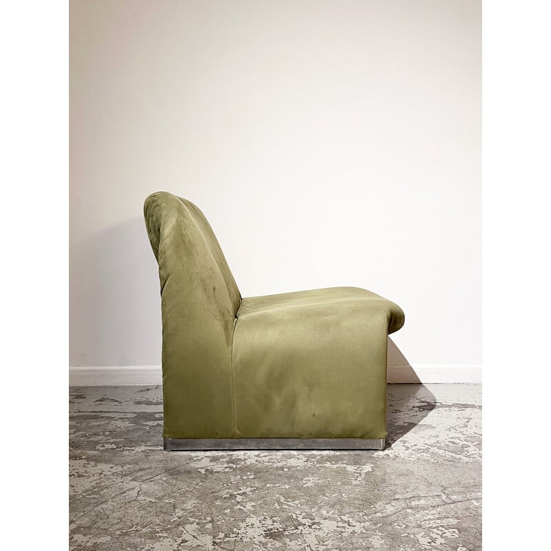 Vintage Alky chair in aluminum and polyurethane foam by Giancarlo Piretti for Castelli, Italy 1970