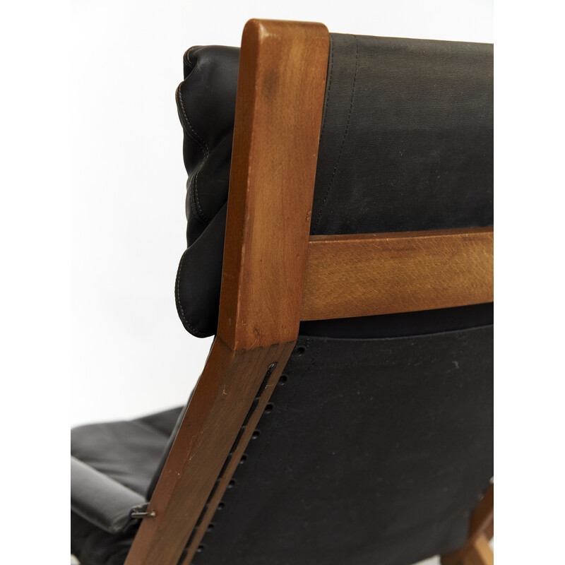Vintage armchair with ottoman by Ingmar Relling for Westnofa