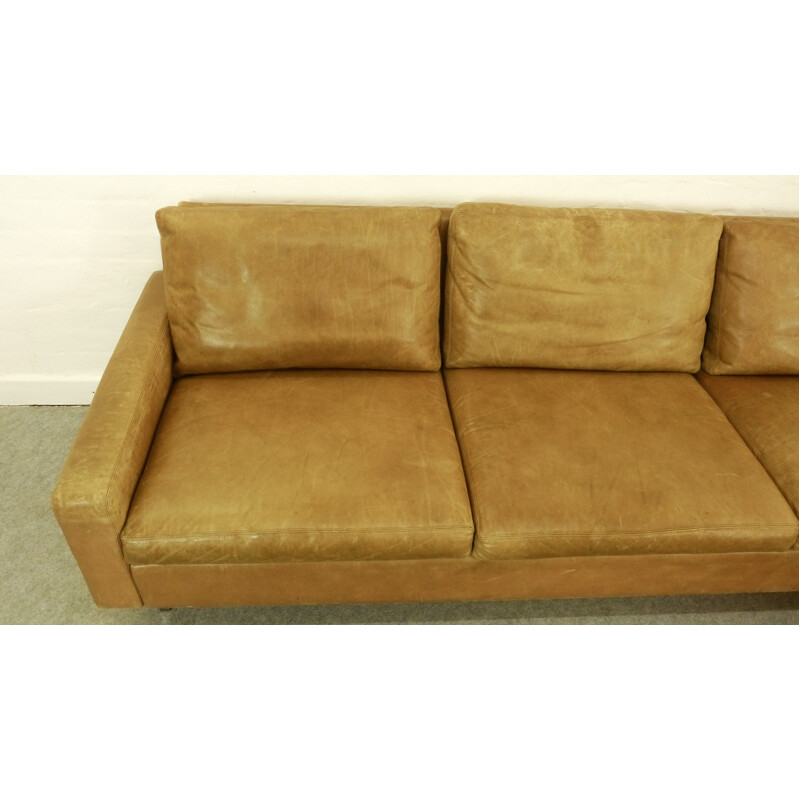Huge lounge Sofa by Kaufeldde Sede in leather with Armchair 70s