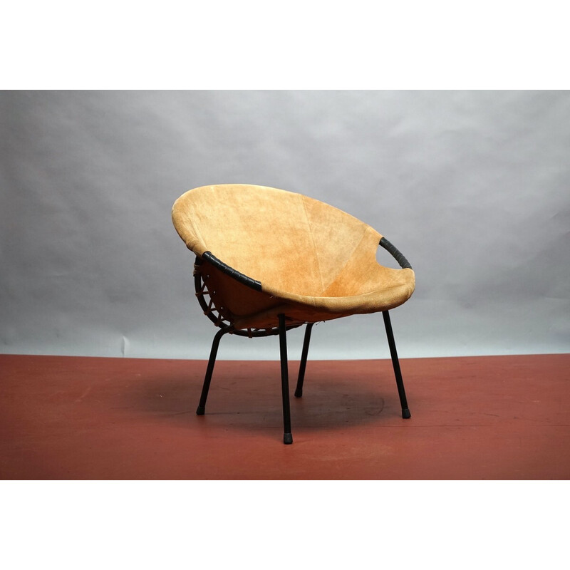 Vintage balloon chair by Lusch et Co, 1960