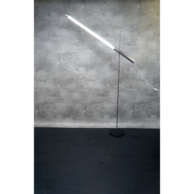 Vintage M60 aluminum floor lamp by Ekkehard Fahr, Germany 1970