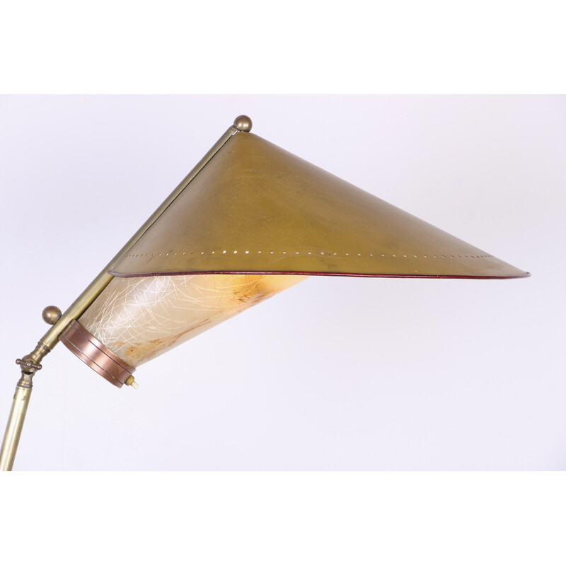 Vintage brass floor lamp for Stilnovo, Italy 1950