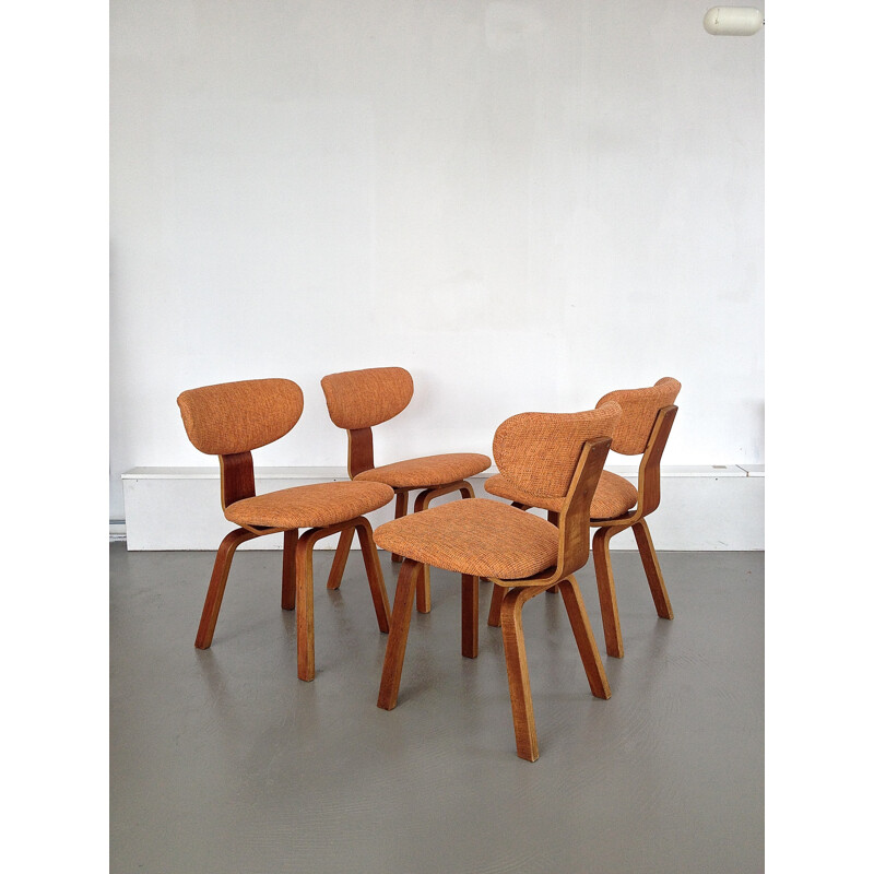 Suite de 4 chaises à repas type SB 37 par Cees Braakman pour Pastoe UMS - 1960