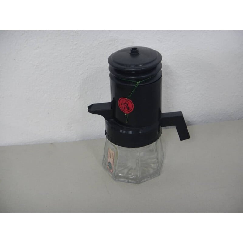 Vintage "Petrus" pressure coffee maker in plastic and glass, Italy