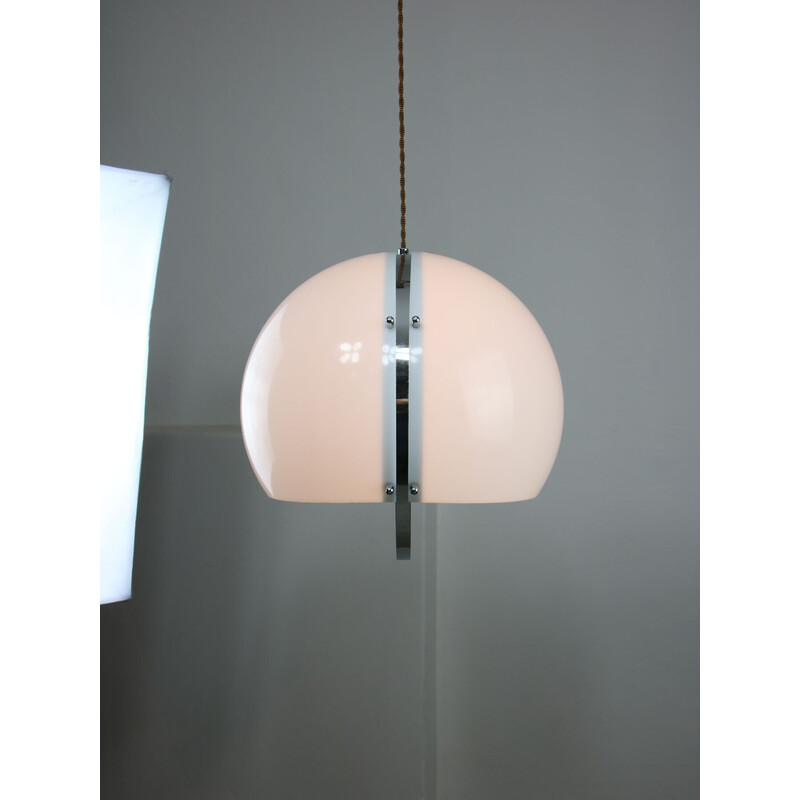 Vintage lamp in Plexiglas and chrome, Italy