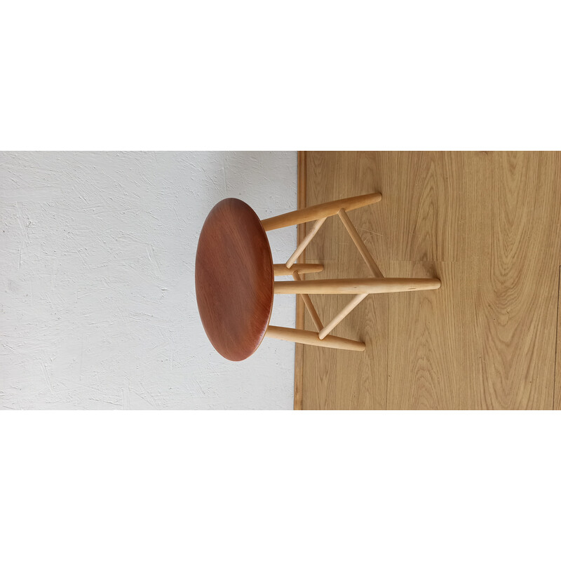 Vintage wooden stool, Sweden 1960