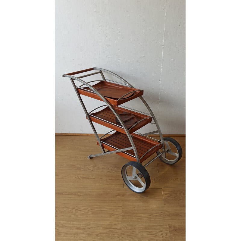 Vintage teak bar cart by Kircodan, Denmark