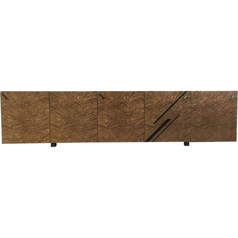 Saporiti sideboard in bird's eye maple by Giovanni Offredi - 1960s