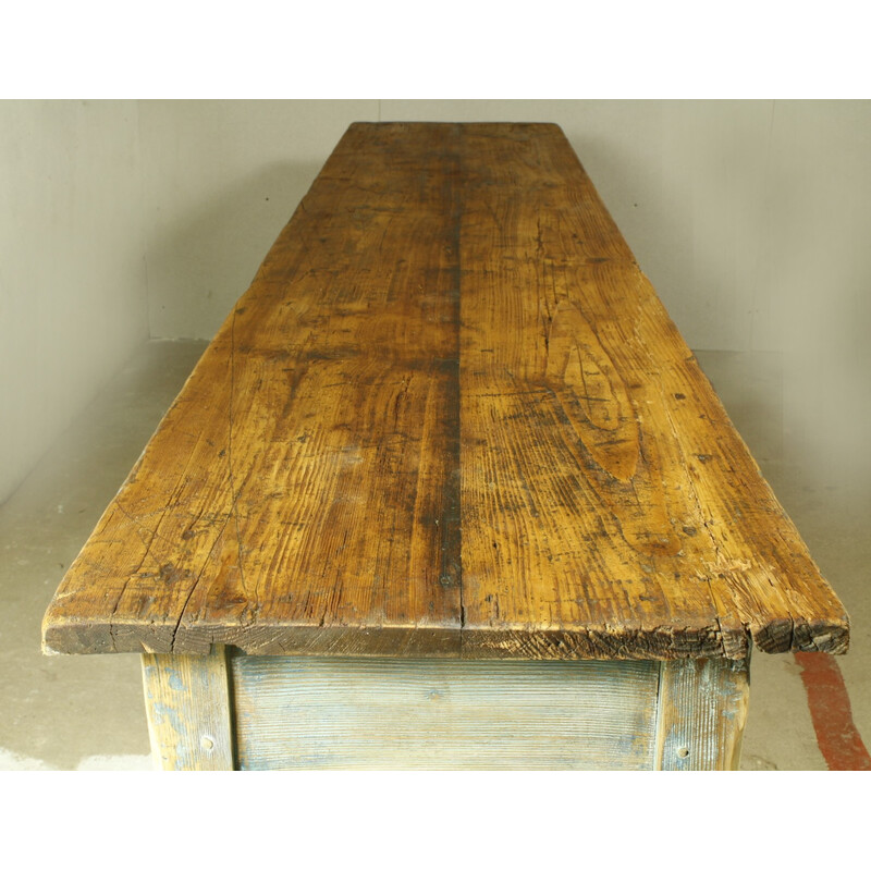 Vintage spruce pub table, 1920