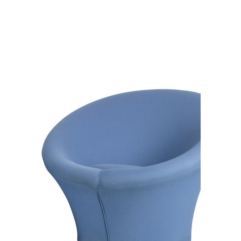 Pair of vintage blue "mushroom" armchairs by Pierre Paulin for Artifort, 1970