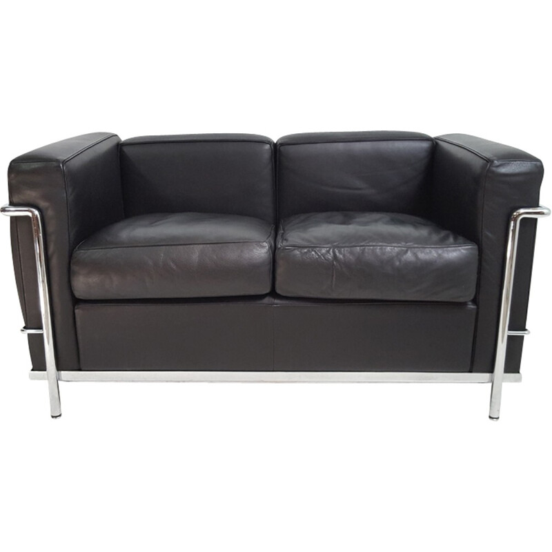 Leather sofa LC2, Le Corbusier - Cassina edition