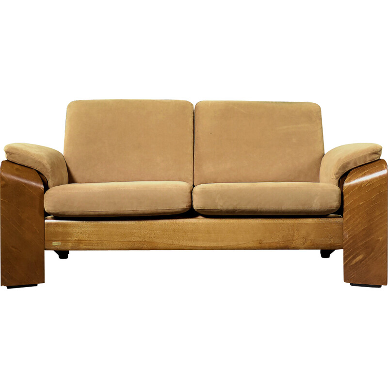 Vintage 2-seater Pegasus sofa in teak wood for Ekornes