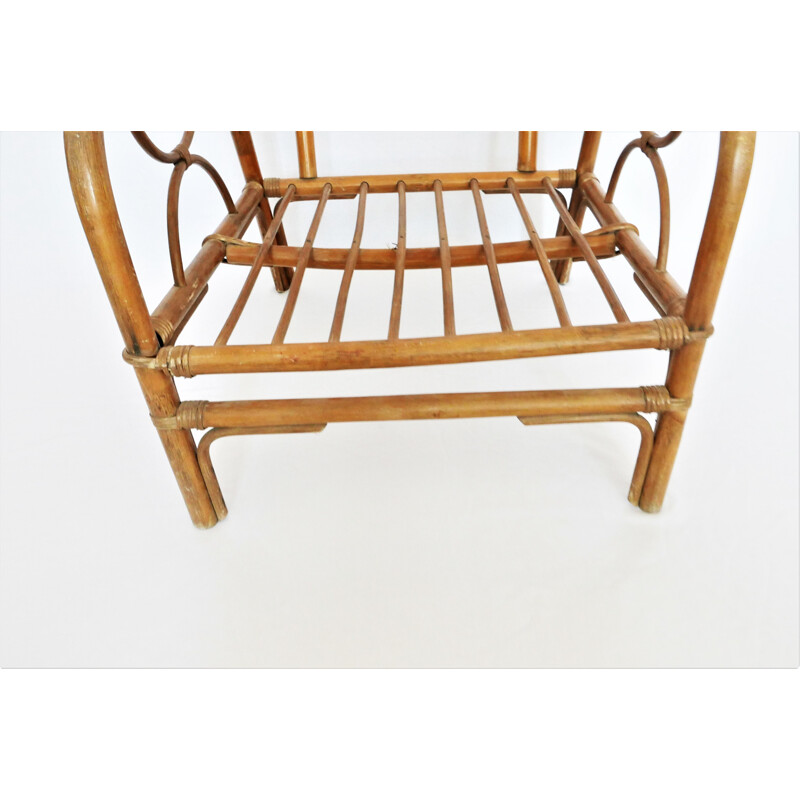 Paar vintage bamboe fauteuils, 1940