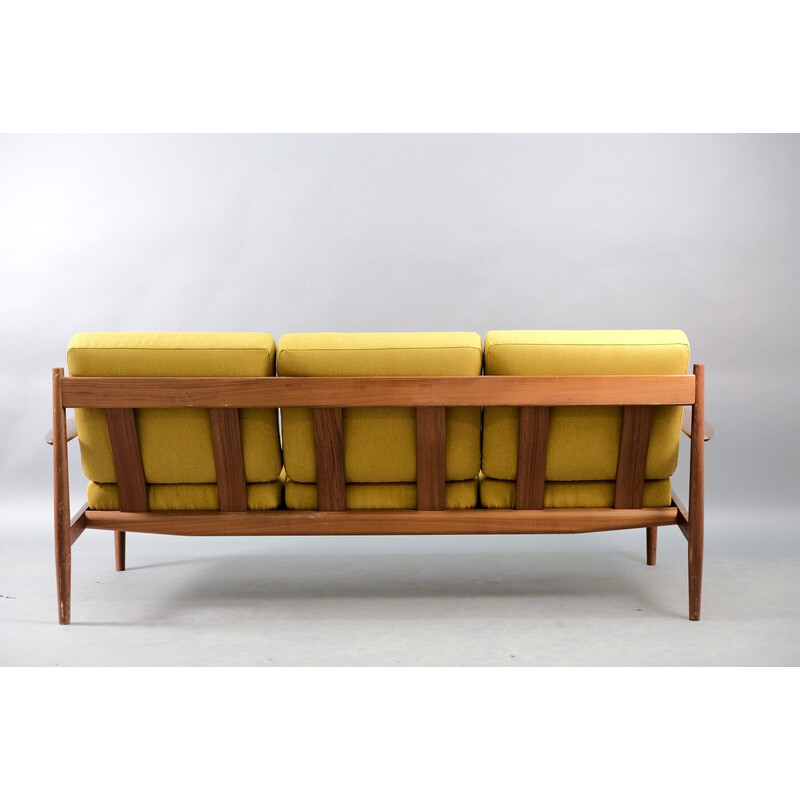 Vintage 3-seater teak sofa by Grete Jalk for France and Søn, Denmark 1959