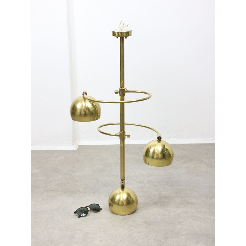 Vintage brass chandelier, Italy 1960
