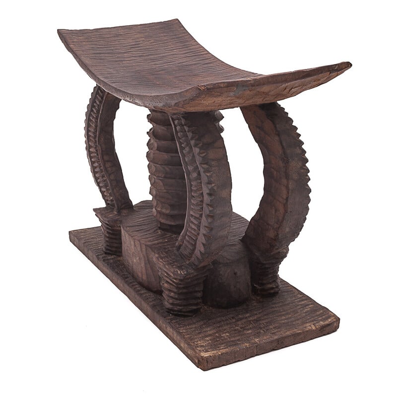 Vintage ceremonial seat Ashanti, Ghana 1950