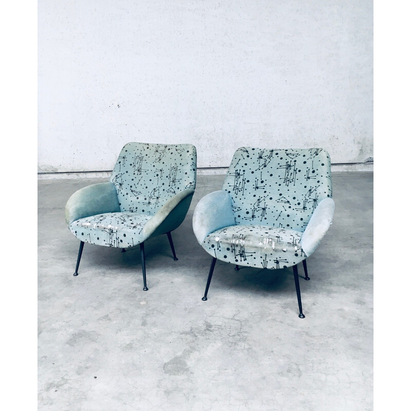 Paar vintage model 121 fauteuils van Theo Ruth voor Artifort, Nederland 1956