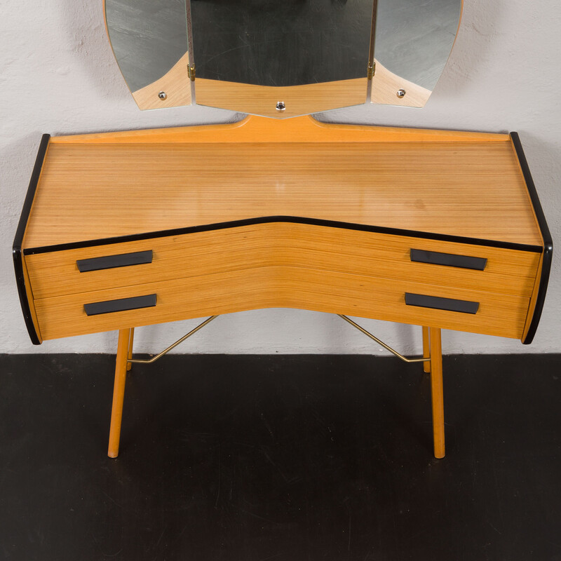 Vintage ash veneer dressing table for Rakkestad og Østfold Møbler, Norway 1970