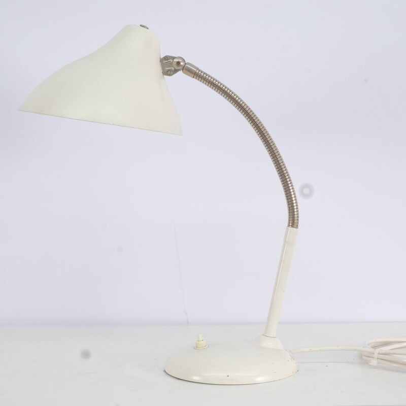 Vintage industrial iron table lamp, Germany 1950