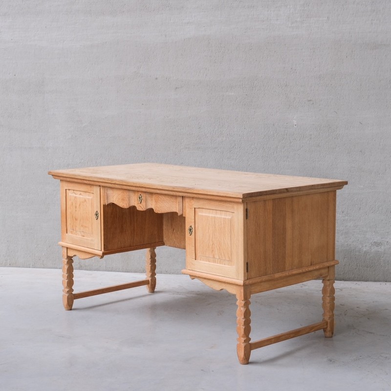 Bureau vintage en chêne, Danemark 1960