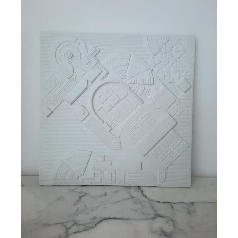 Porcelain wall relief by Eduardo Paolozzi for Rosenthal 1978