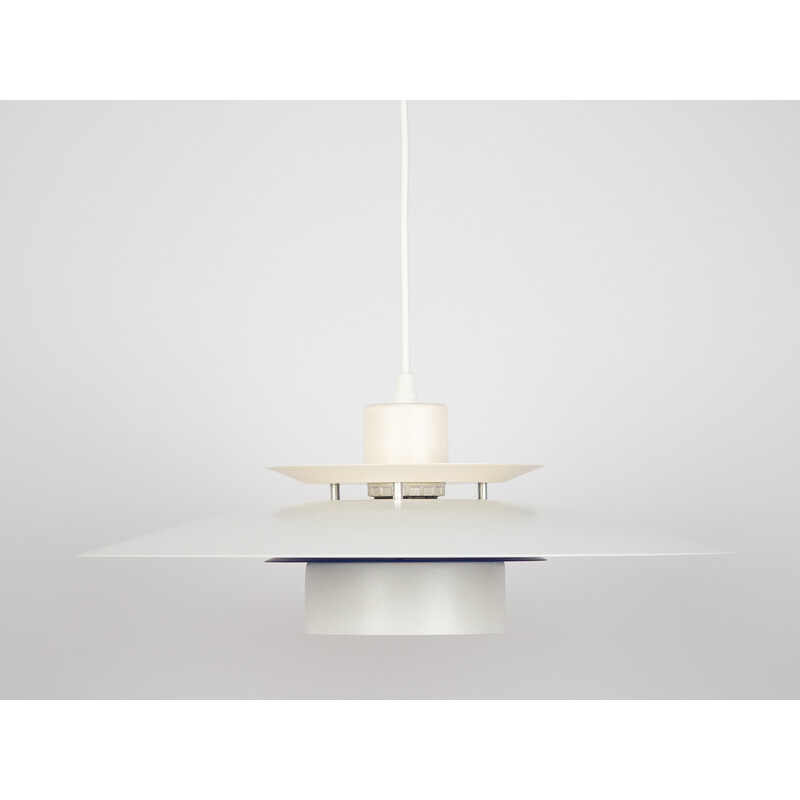 Vintage Topline pendant lamp in aluminum for Design light, Denmark 1980