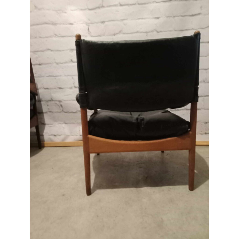 Vintage "Modus" fauteuil in massief teakhout van Kristian Vedel voor Willadsen Møbelfabrik, 1960
