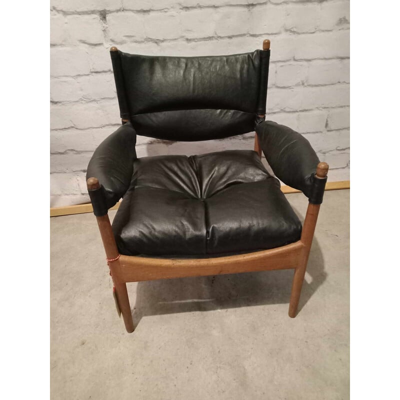 Vintage "Modus" armchair in solid teak by Kristian Vedel for Willadsen Møbelfabrik, 1960