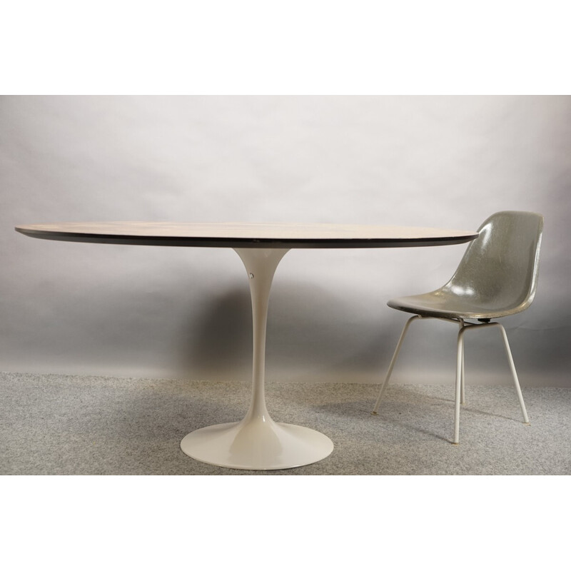 Table de salle à repas vintage en bois et résopal par Eero Saarinen pour Knoll International