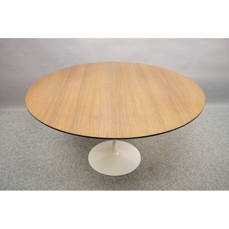 Vintage eetkamertafel in hout en resopal van Eero Saarinen voor Knoll International