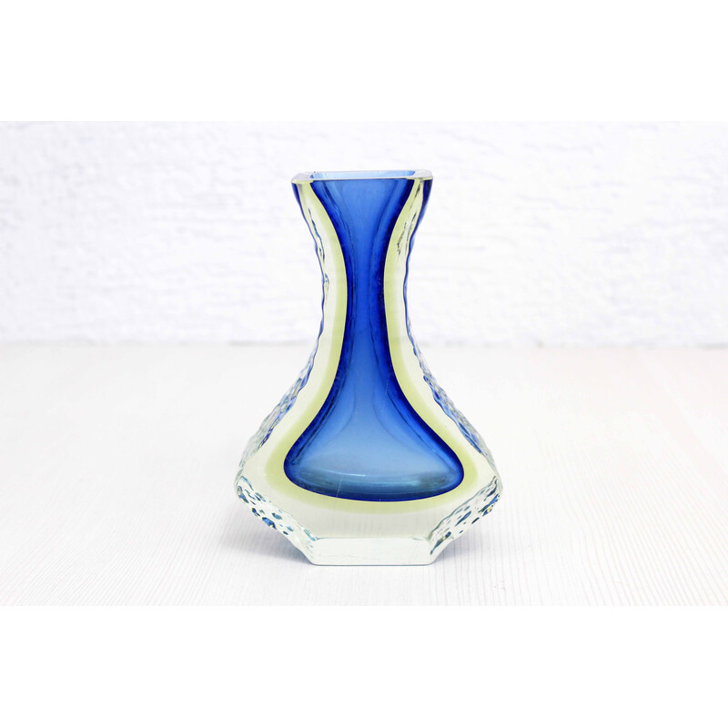 Vintage Murano glass vase by Alessandro Mandruzzato, 1960