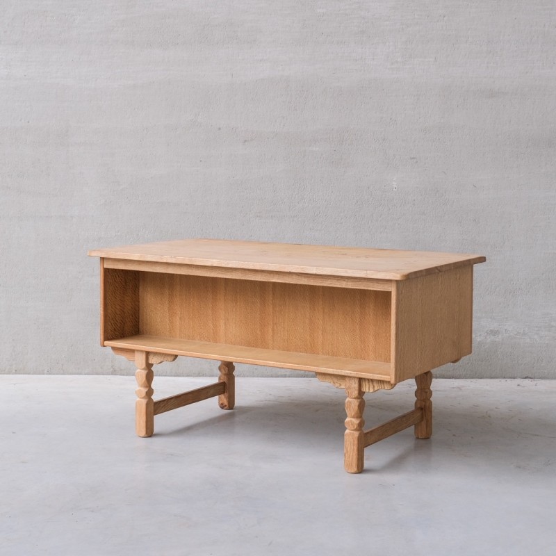 Vintage oak desk, Denmark 1960