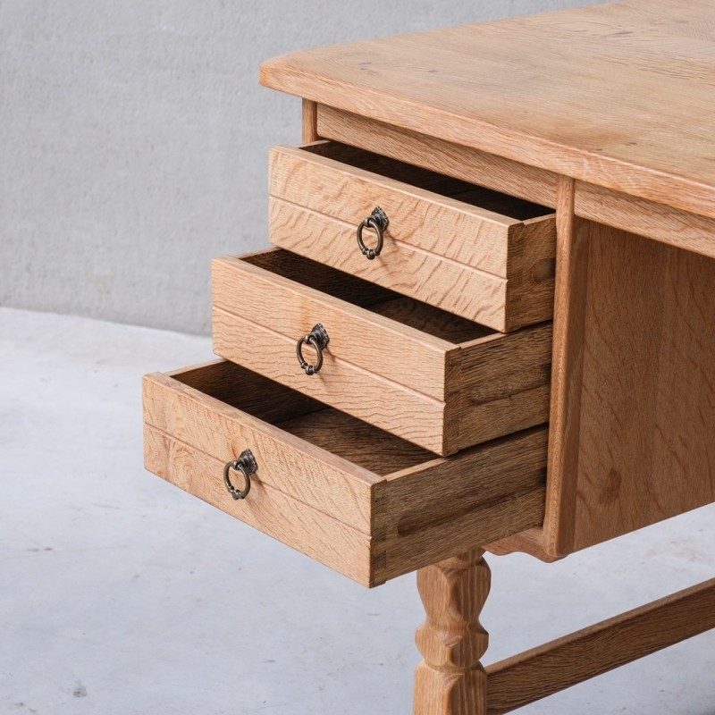 Vintage oak desk, Denmark 1960