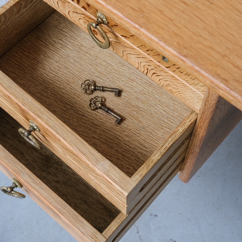 Vintage oak desk, Denmark 1960