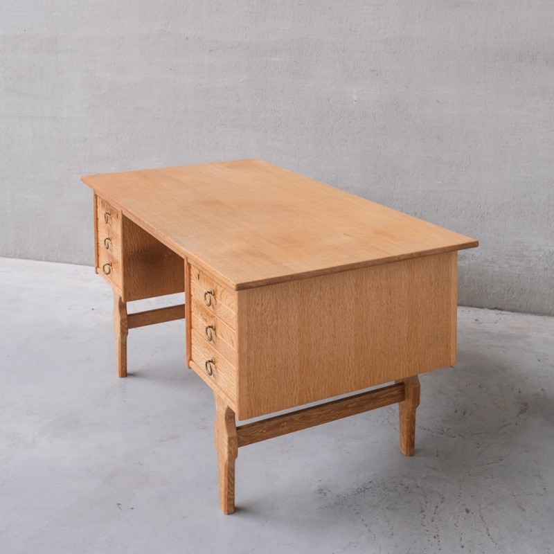 Vintage oak desk, Denmark 1960