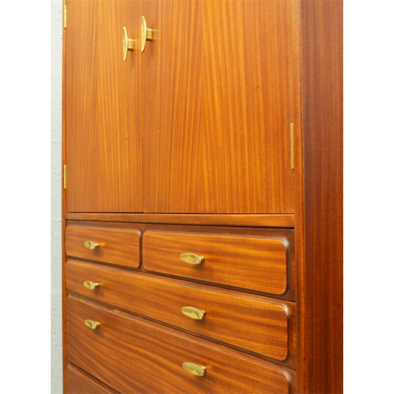 Mid-century Tall Boy cabinet in teak - 1960s