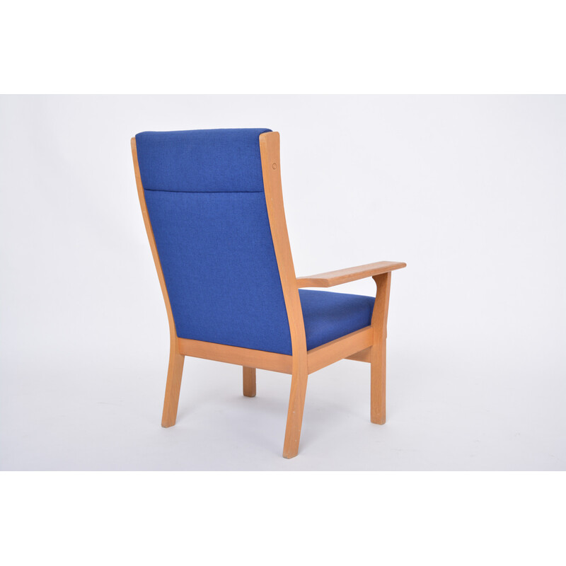 Poltrona vintage blu GE 181 A di Wegner per Getama