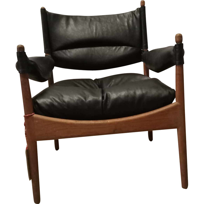 Vintage "Modus" armchair in solid teak by Kristian Vedel for Willadsen Møbelfabrik, 1960
