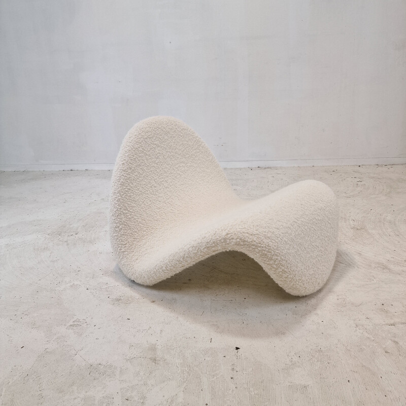 Par de cadeiras de lã Tongue vintage de Pierre Paulin para Artifort, França 1960