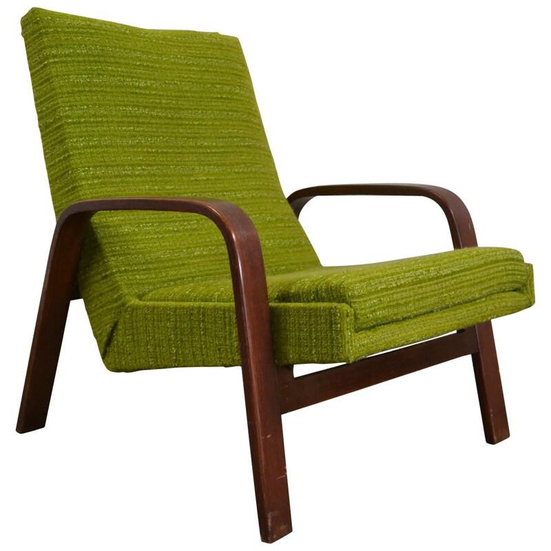 Mid century modern green armchair, ARP - 1950s