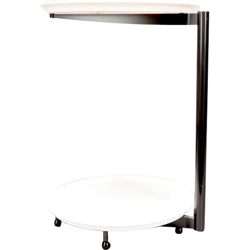 Vintage metal and plastic side table by Cassina, Italy 1989